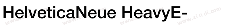 HelveticaNeue HeavyE字体转换